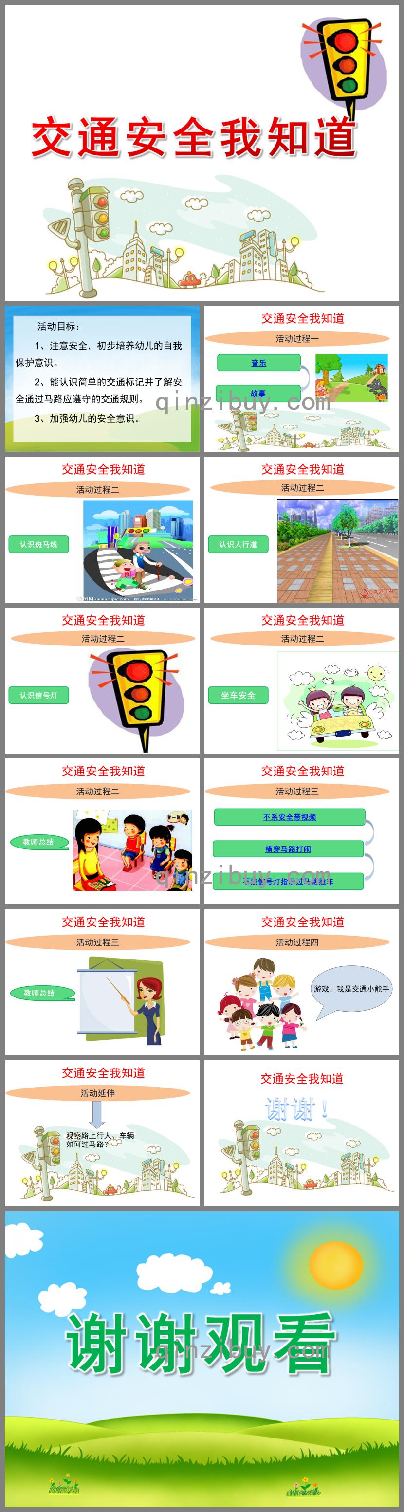 小班活動(dòng)交通安全我知道PPT課件