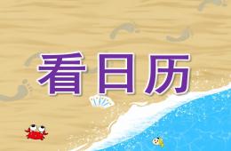 大班看日歷PPT課件