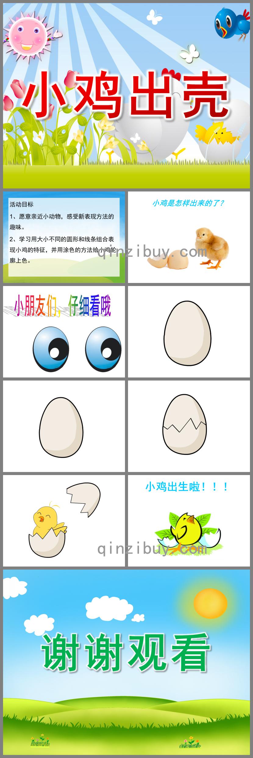 小班小雞出殼PPT課件