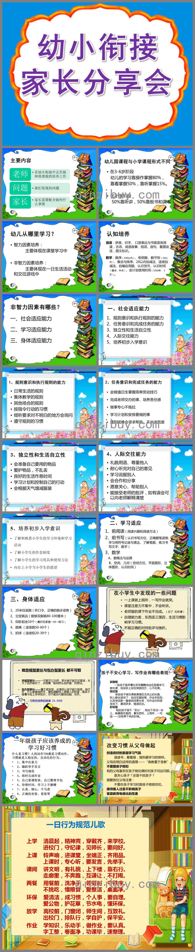 幼小銜接家長分享會PPT課件