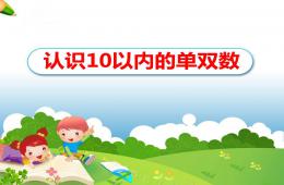 大班數學認識10以內的單雙數PPT課件