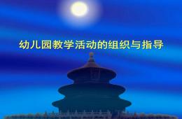 幼兒園教學活動的組織與指導PPT課件