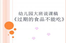 大班健康說課稿過期的食品不能吃PPT課件