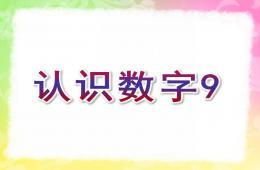 中班數學活動認識數字9PPT課件