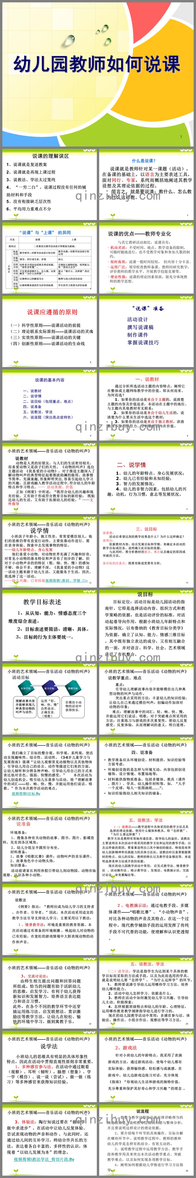 幼兒園教師說(shuō)課培訓(xùn)PPT課件
