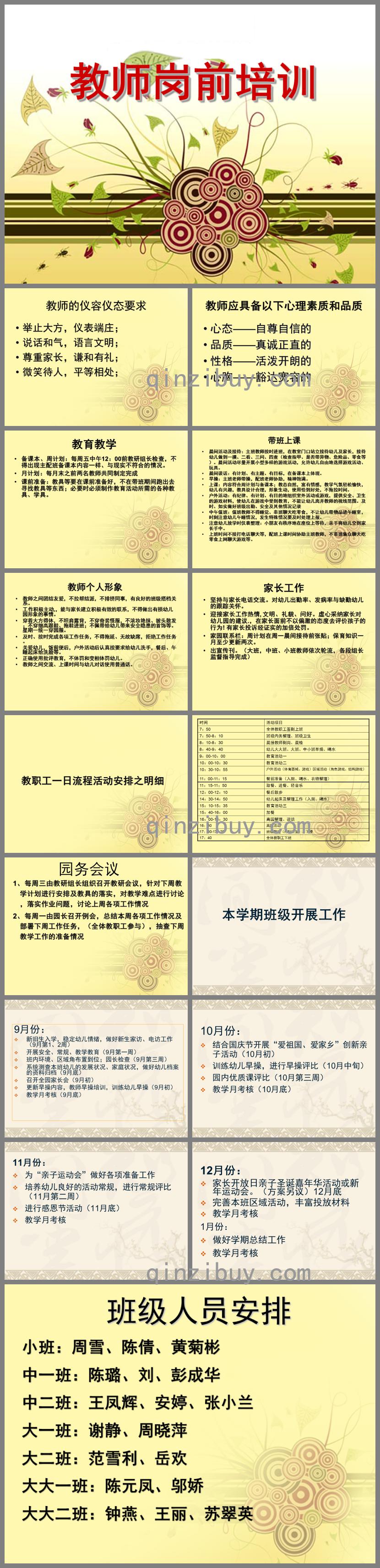 幼兒園教師崗前培訓(xùn)PPT