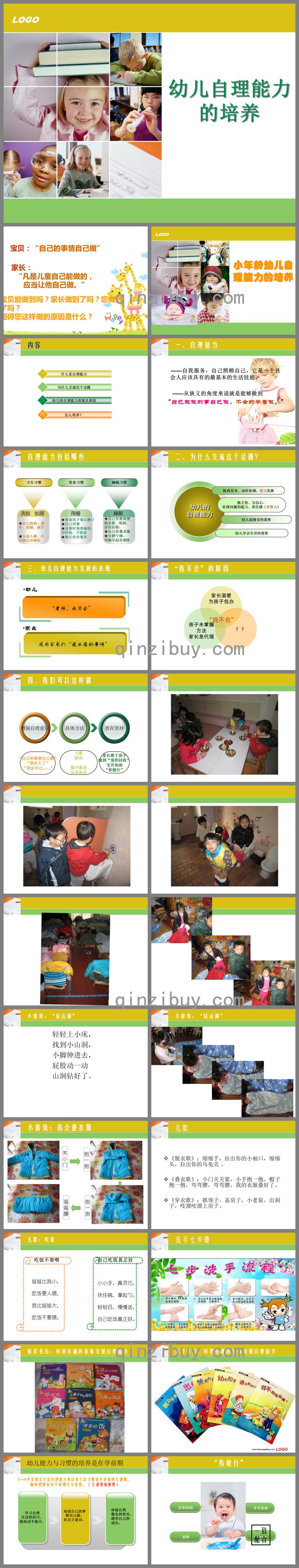 幼兒園小班幼兒自理能力的培養(yǎng)PPT課件