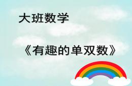 大班數學有趣的單雙數PPT課件