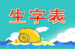 小班識字生字表PPT課件