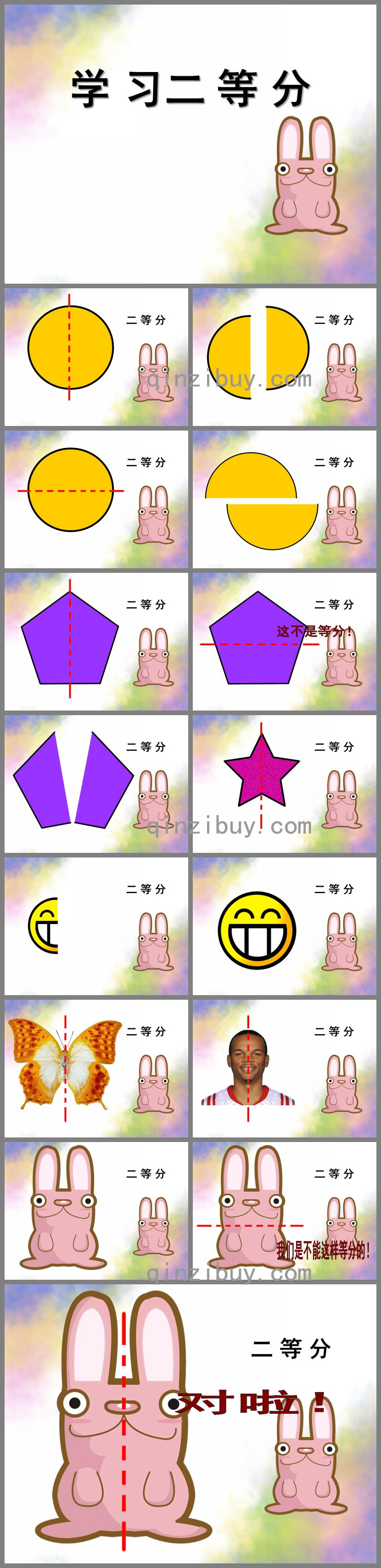 大班數學二等分PPT課件