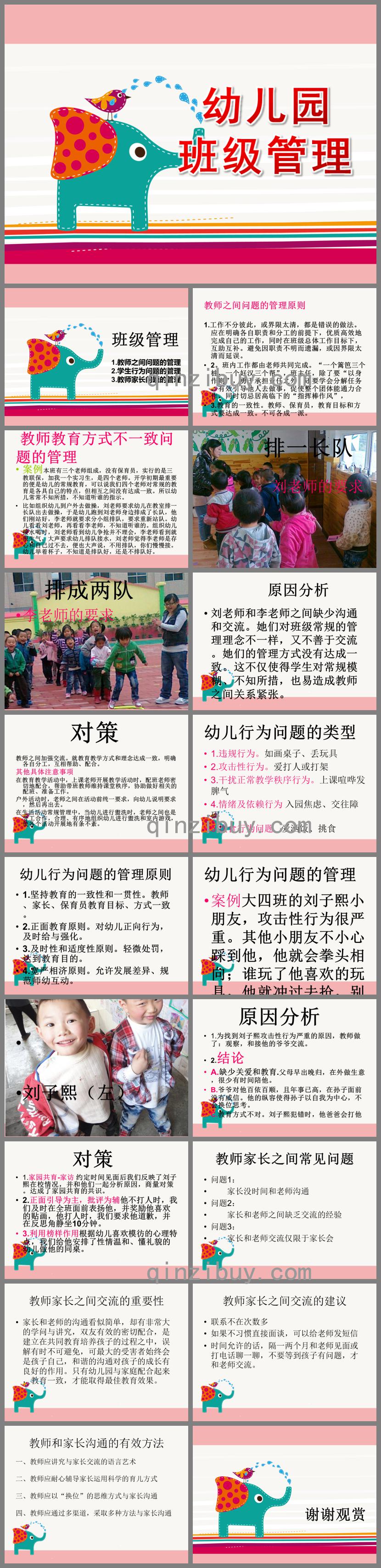 幼兒園班級管理PPT課件