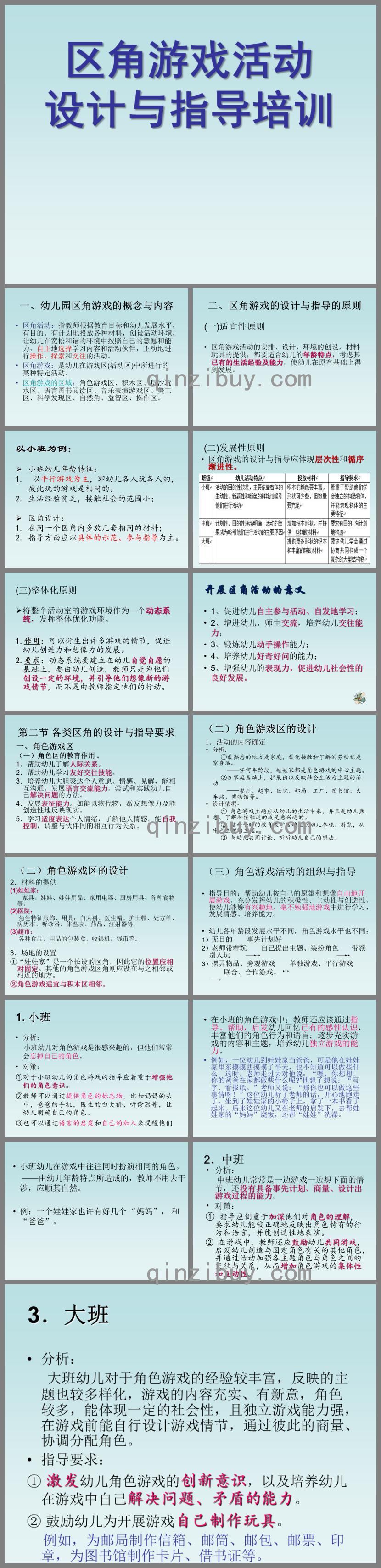 幼兒園區(qū)角游戲活動指導(dǎo)與設(shè)計PPT課件