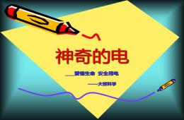 大班科學(xué)活動(dòng)神奇的電PPT課件