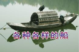 中班活動各種各樣的船PPT課件