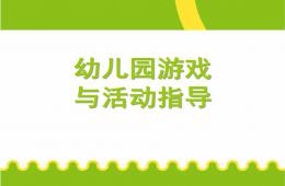 幼兒園游戲與活動指導PPT課件