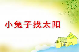 中班語言小兔子找太陽PPT課件