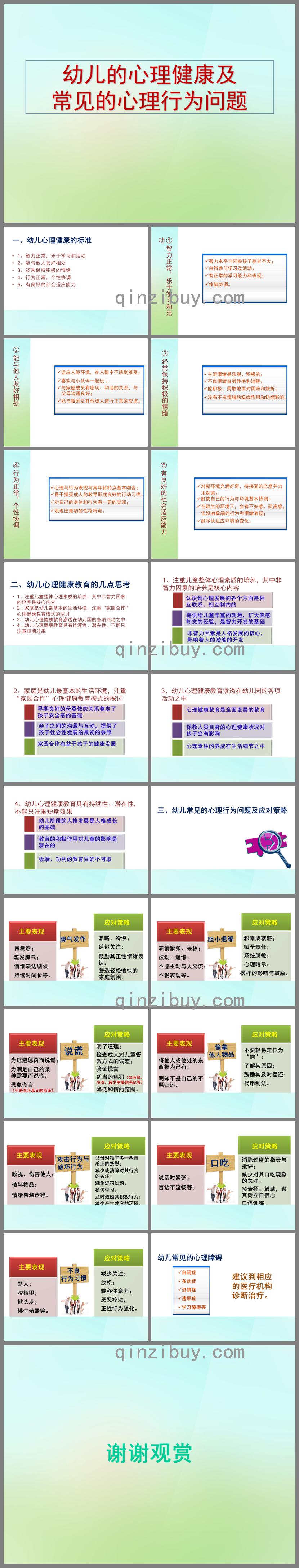 幼兒心理健康及常見的心理問題PPT課件