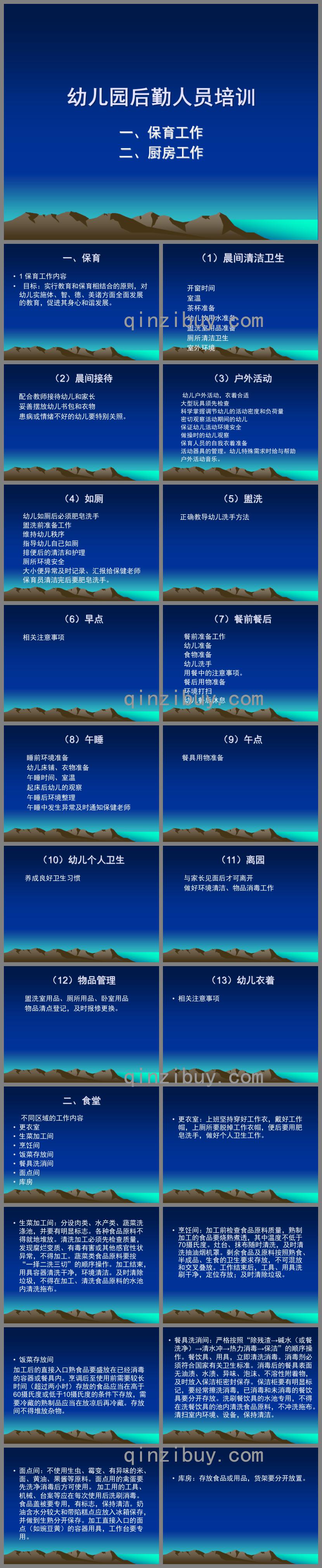 幼兒園后勤人員培訓PPT課件