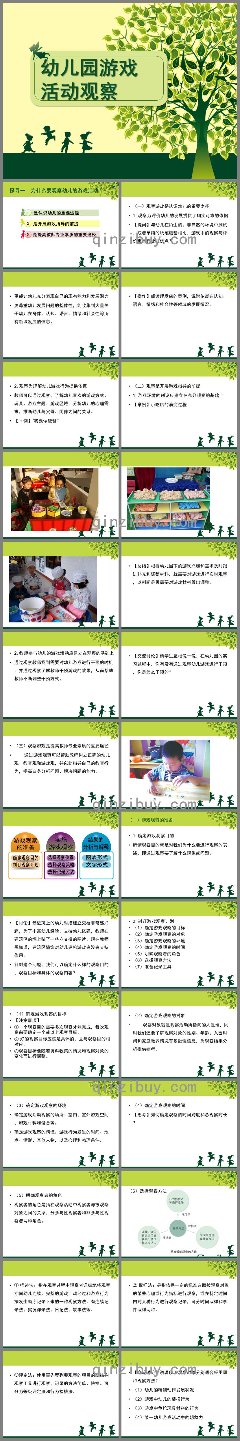 幼兒園游戲活動觀察與評價PPT課件