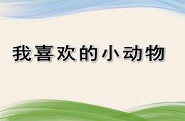 大班英語我喜歡的小動物PPT課件