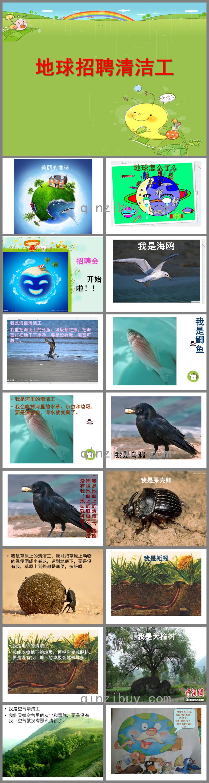 大班科學(xué)地球招聘清潔工PPT課件