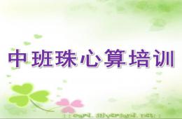 幼兒園中班珠心算培訓PPT課件