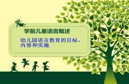 幼兒園學(xué)前兒童語言教育活動(dòng)指導(dǎo)PPT課件