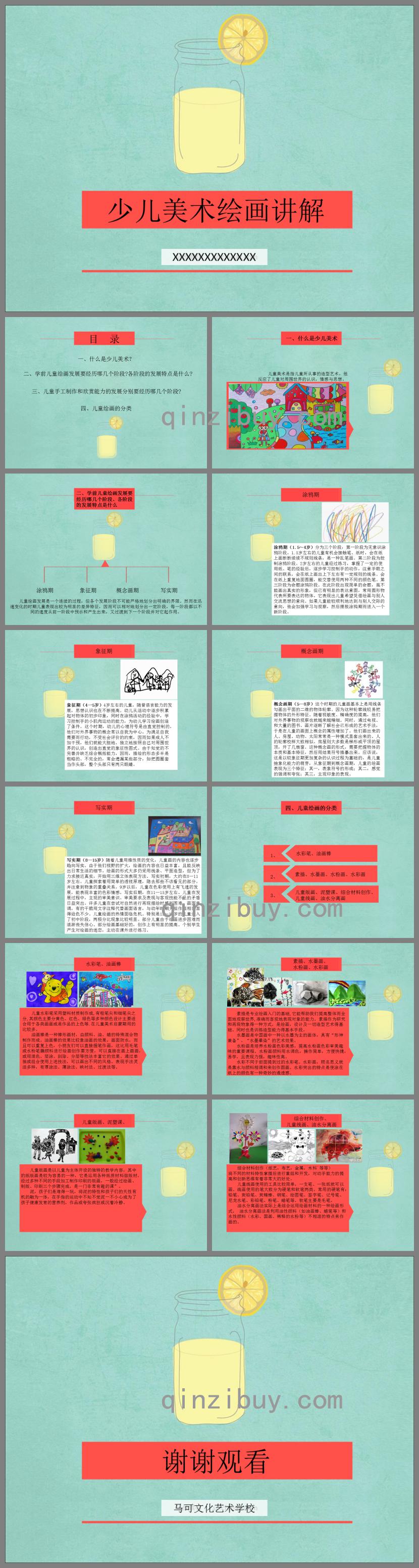 少兒美術繪畫講解PPT課件