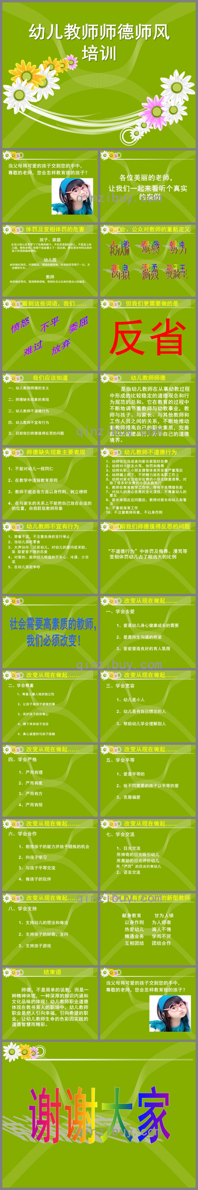 幼兒教師師德師風培訓PPT課件