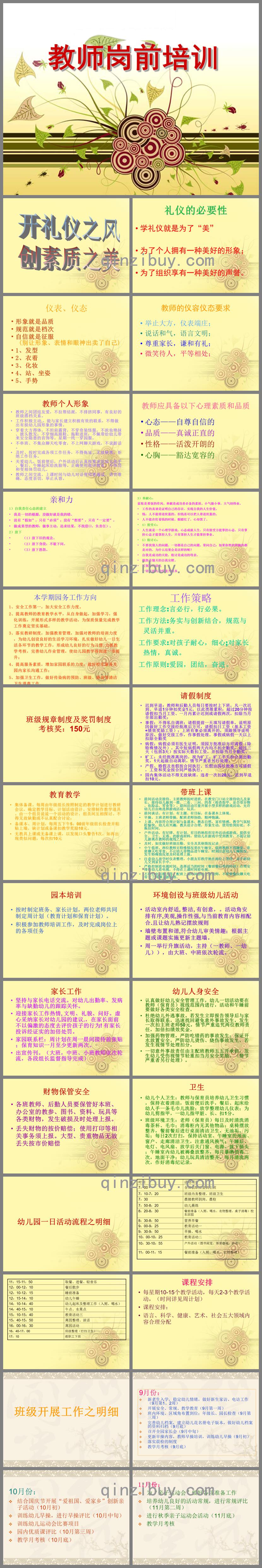 幼兒園教師崗前培訓(xùn)PPT課件