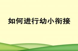 如何進(jìn)行幼小銜接PPT課件