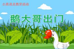 小班語言鵝大哥出門PPT課件