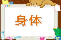 小班英語身體PPT課件