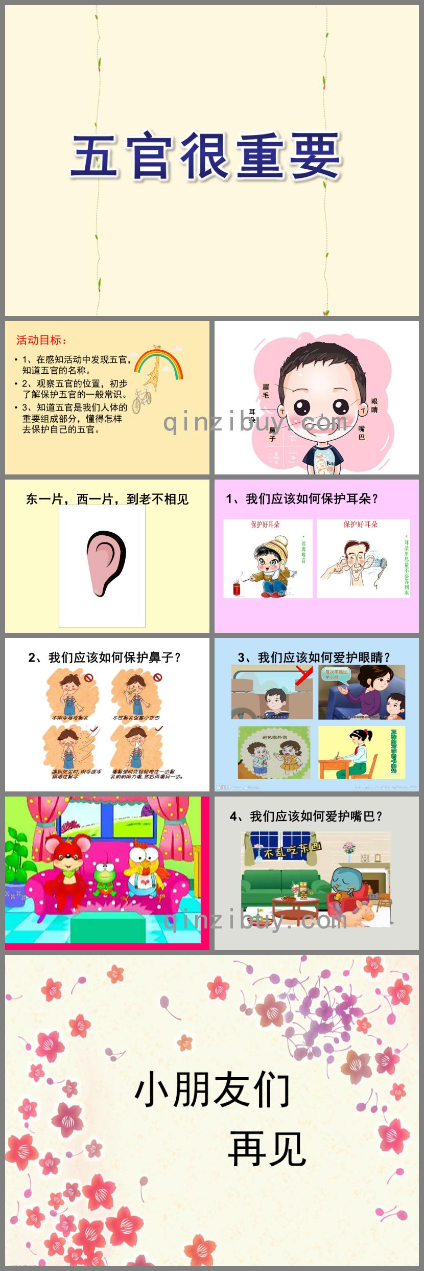 大班健康活動五官很重要PPT課件