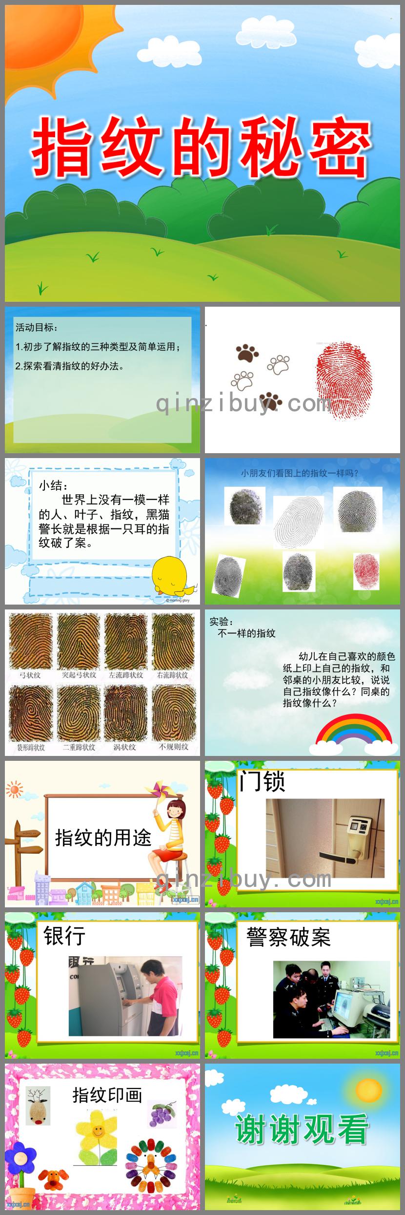 中班科學指紋的秘密PPT課件