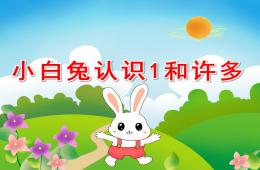 小班數學小白兔認識1和許多PPT課件
