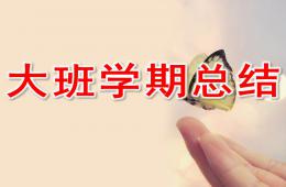 大班學期總結PPT課件