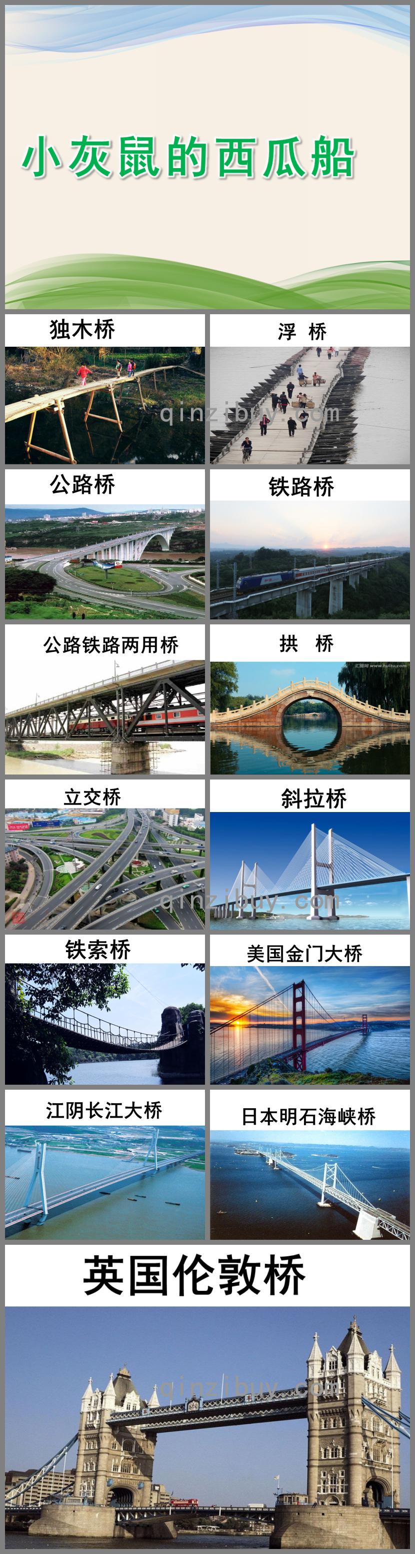 幼兒園科學各種各樣的橋PPT課件