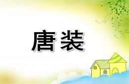 大班美術欣賞唐裝PPT課件