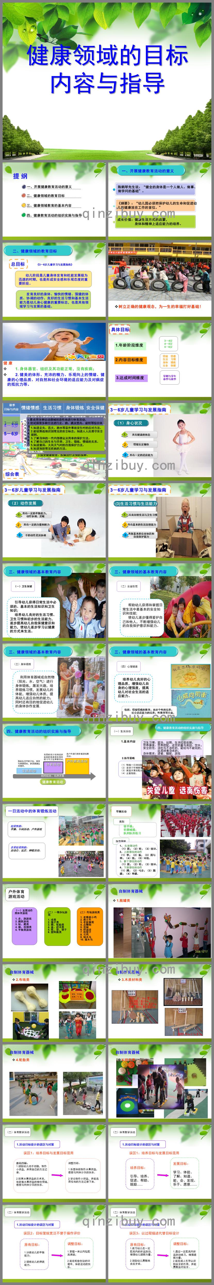 幼兒園健康領(lǐng)域的目標(biāo)、內(nèi)容與指導(dǎo)PPT課件