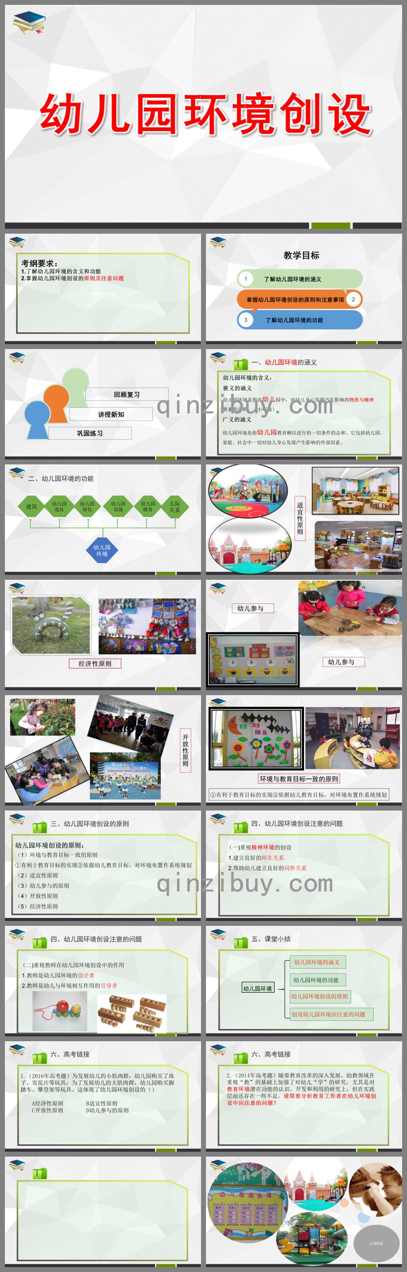 幼兒園環境創設PPT課件