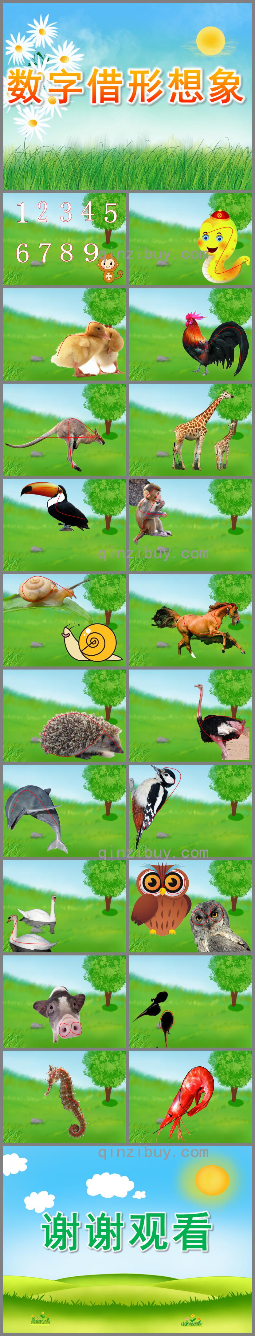中班美術(shù)數(shù)字借形想象PPT課件