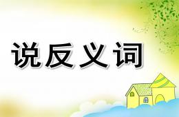 學(xué)前班說反義詞PPT課件