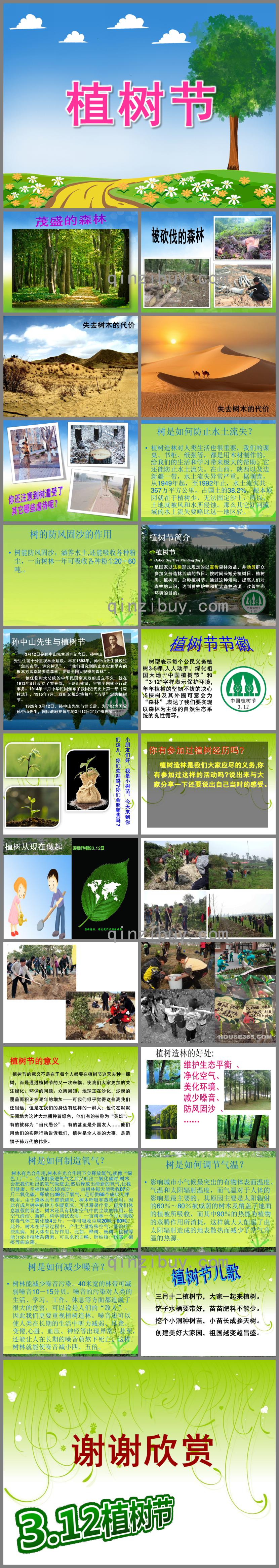 幼兒園植樹節主題方案PPT課件