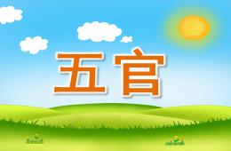 小班英語單詞五官PPT課件