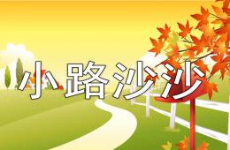 中班語(yǔ)言小路沙沙PPT課件