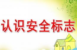 幼兒園認識安全標志PPT課件