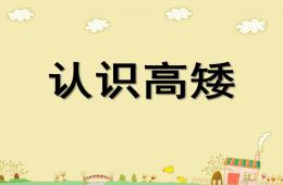 小班數(shù)學(xué)認(rèn)識(shí)高矮PPT課件