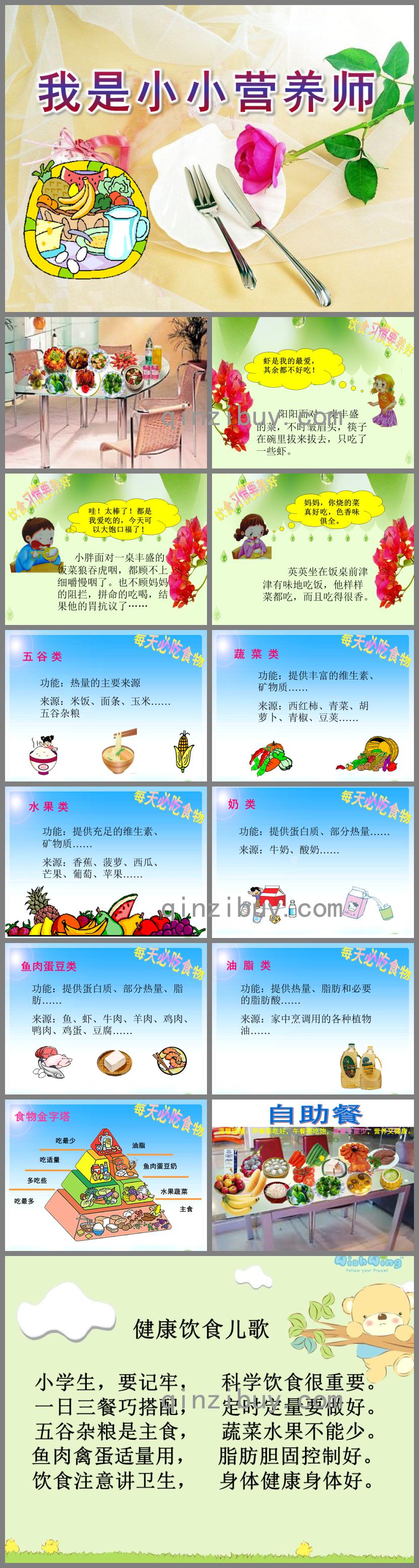 大班健康我是小小營養師PPT課件