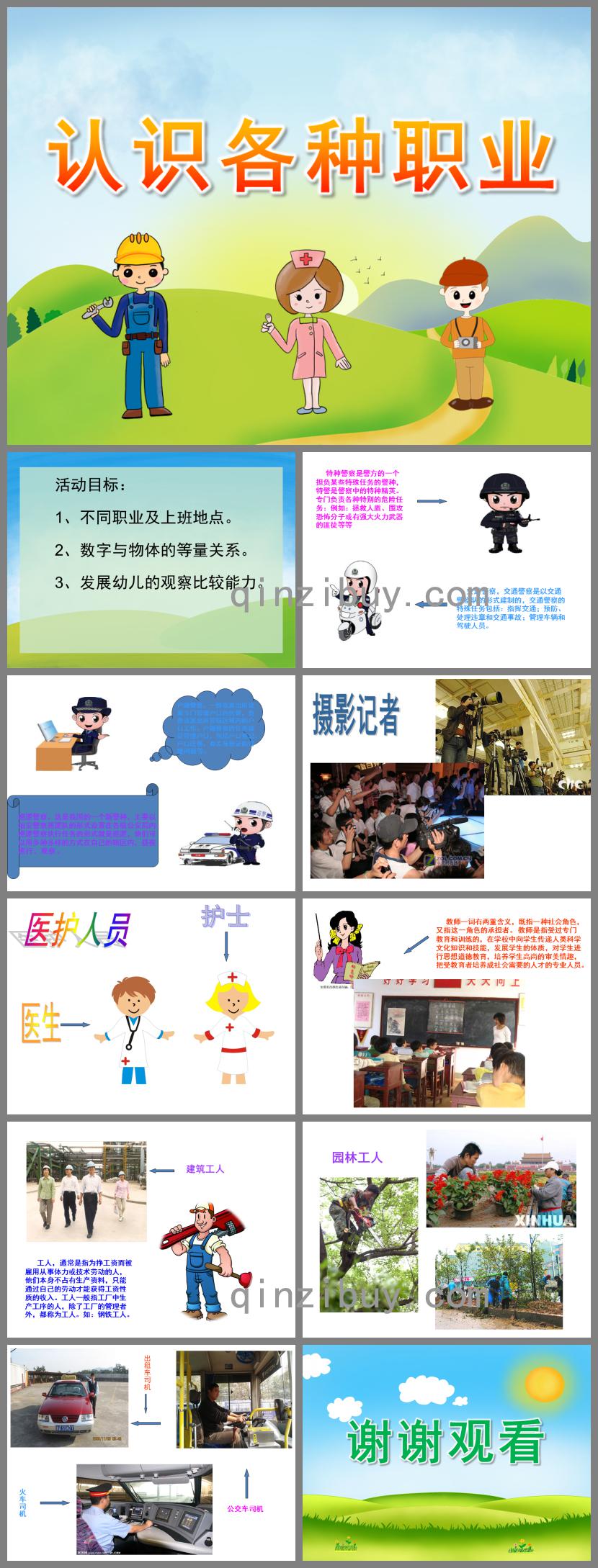 大班社會認識各種職業PPT課件